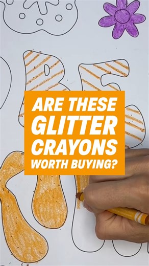 Cherry Creek Lane on Instagram: "Are Crayola glitter crayons worth buying?"