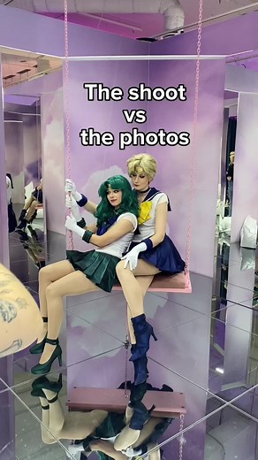 Sailor Uranus and Neptune Cosplay Photoshoot by LoviJphotography