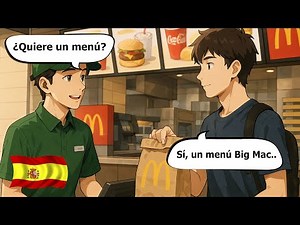 Everyday Spanish Dialogues for Beginners (A1–A2) | Food, Drinks & Restaurants