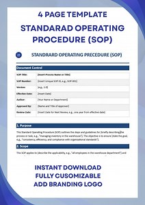 Professional SOP Documentation Template | SOP Document | Standard Operating Procedures | Business Work Procedures & Compliance Toolkit - Etsy