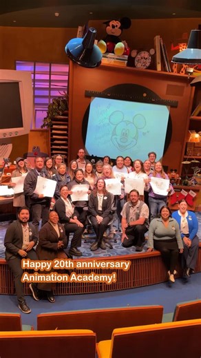 Disneyland Resort Ambassadors on Instagram: "Today, Animation Academy celebrates its 20th anniversary! 🎉 we visited the Animation Academy and spent time drawing Mickey Mouse and chatting with the talented cast members who illustrate magic. Each day guests get the opportunity to let their creativity shine, guided by these wonderful artists! ✏️🎨"