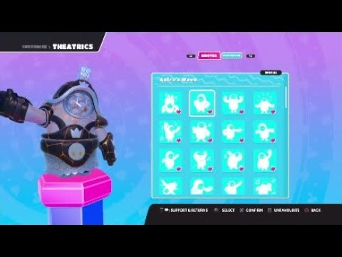 All Emotes with the Marble idol skin, Fall Guys