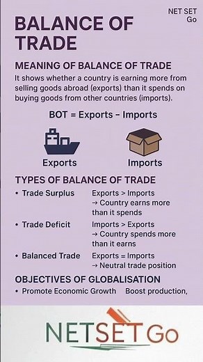 Balance of Trade Explained | Surplus vs Deficit | International Trade Basics