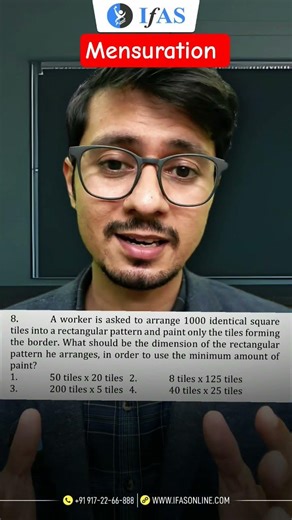 Mensuration | General Aptitude | CSIR NET | IFAS