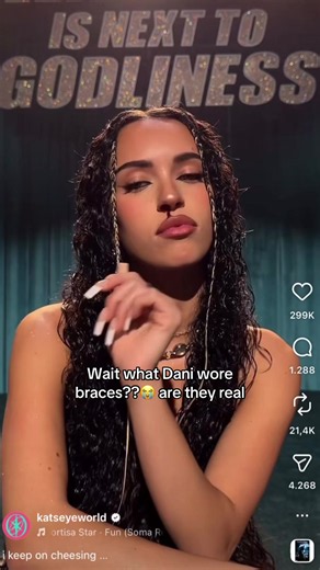 She lookssss soo cutee tho😭 but her teeth were perfect no? Lmk if I’m wrong I Js saw this on my reels. #daniela #braces #katseye #blowthisup #xybca