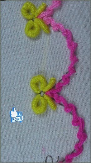 Basic Hand Embroidery Stitch Learning 🥰 Bullion Stitch Floral design #viral #trending #handmade #embroidery #HandEmbroidery #embroiderydesign | EmbroideryBook