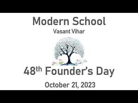 Modern School, Vasant Vihar | 48th Founder's Day 21 October, 2023