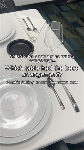 Table talk just got serious! 🍽️ Instructor Mishel’s LA campus class turned up the creativity for a table-setting showdown. Four teams, 4 tables, their own props, and endless decor ideas – each table tells a story through every detail. So, the big question is…which table are you pulling up a chair to? 👀🍴✨ . . . . . . . . . . #ICECulinary #CulinarySchool #culinaryvoice #culinaryarts #cheflife #chefstalk #futurechefs #culinarystudent #neverstoplearning #culinary #cookingschool #chefinthemaking #