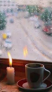 rainy cafe