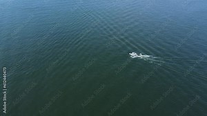 Aerial video of the Suomenlinna Island in Helsinki,Finland surrounded by sea