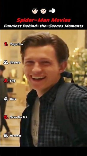 The funniest behind-the-scenes moments of Marvel's Spider-Man movies #SpiderMan #tomholland #Funny