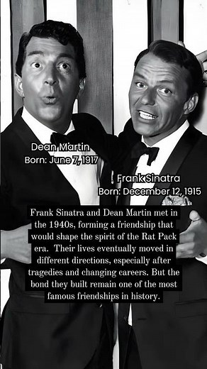 Frank Sinatra and Dean Martin: The Friendship That Defined the Rat Pack