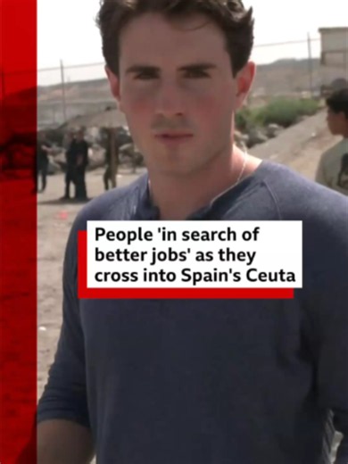 Spain has now deployed its armed forces to bolster security in Ceuta and at its sister city of Melilla, where between 300 to 400 crossings were also reported overnight. #Ceuta #Spain #Morocco #BBCNews