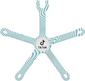 PopSockets Flexible Phone Mount & Stand, Phone Tripod Mount, Universal Device Mount, TikTok Mount - Teal Swirl