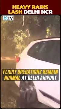 Delhi Rain Alert: IMD Issues Red Alert as Thunderstorms Lash NCR, Flights Remain Normal