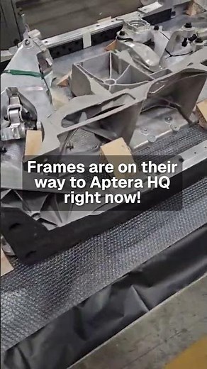 Aptera Vehicle Frames Coming to Life