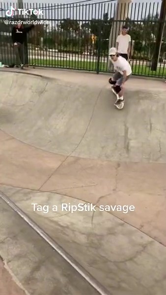 Razor RipStik Tricks at the Skatepark