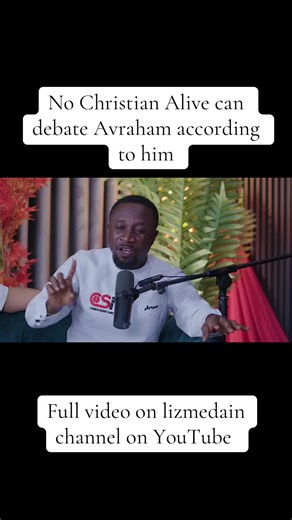 No Christian Alive can debate Avraham according to him