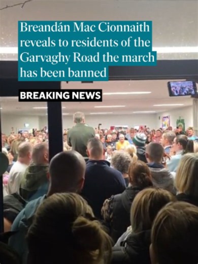 Breandán Mac Cionnaith announces Garvaghy Road march ban