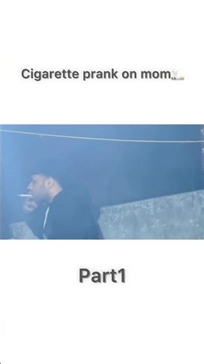 Cigarette prank on mom 🚬 #music #dailyvlog #simmba #comedy