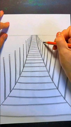 Making bridge drawing #shorts #bridge #drawing #art #painting