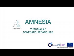 Amnesia Anonymization Tool tutorial: Auto-Generate Hierarchies