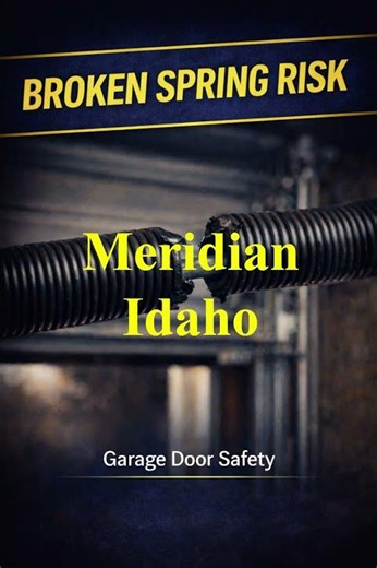 Meridian, Idaho – Broken Garage Door Spring Warning