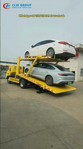 FOTON 4X2 5T Zero-Angle Platform Landing Ground Rollback Flatbed Tow Truck #emergencytowing