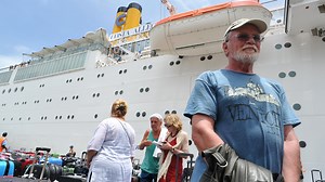Costa Allegra docks in Seychelles