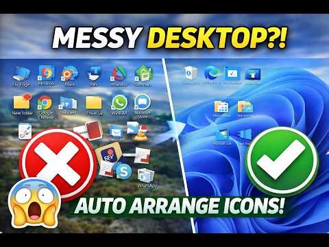 How to auto arrange all desktop icons in Windows 11