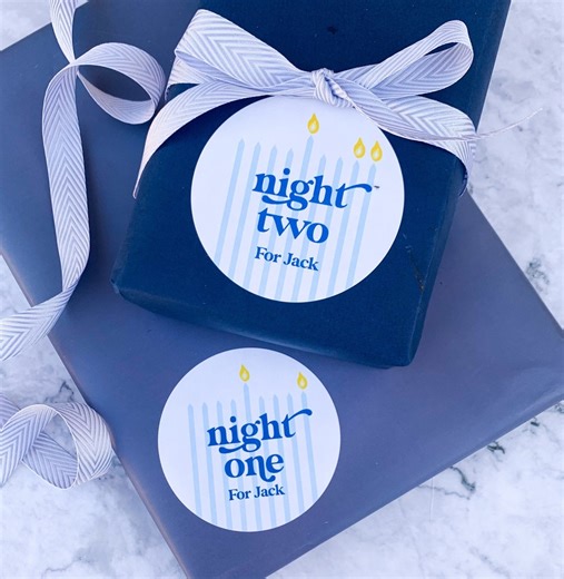 Personalized Hanukkah Stickers, Gift Labels - Etsy
