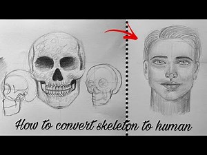 How To Draw skeleton to human face