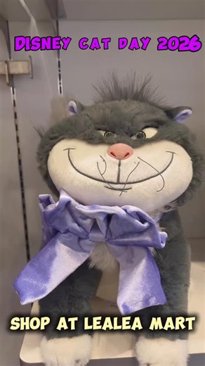 LEALEA MART on Instagram: ""Mew-sic" to our ears! 🎵 The Disney Cat Day 2026 collection is officially here! 🐾✨ ​This year’s theme is "Chic Antique," moving away from bright colors toward sophisticated greys, beiges, and luxurious velvet bows. It’s the perfect collection for fans who want their Disney gear to look high-end. ​Key Highlights: ・​Interactive Plushies: Pull-string vibrating Figaro and Lucifer mascots. ・​Collector’s Stationery: "Secret Strap" blind boxes and antique-style wall clocks 