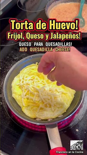 Egg Cake with Beans and Cheese | Shorts