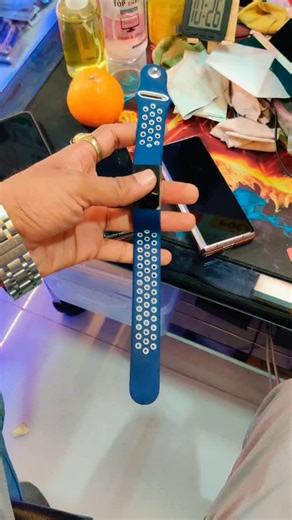 DELTA CARE TECHNOLOGY | This is a smart fitness tracker, likely a compatible version of a Fitbit Charge series device, with a blue vented silicone sport band. ... | Instagram