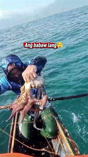 Dalawang dipa lang ang lalim😀 #octopushunting #broddinsfishing