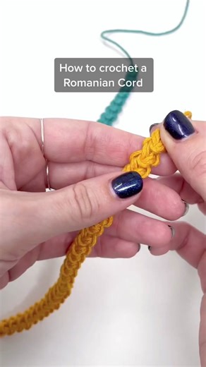 Learn How to Crochet a Romanian Cord with Loose Stitches