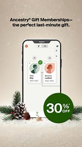 Give your loved ones the gift of family history this holiday. | Ancestry | Facebook