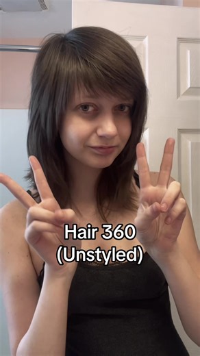 Unstyled hair 360!! #scene #scenehair #hair #haircut #scenekid | 360 Hair