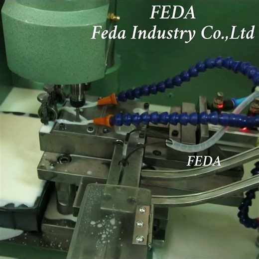 FEDA double axis tapping machine with autoamtic feeder used for making internal thread on nuts.
