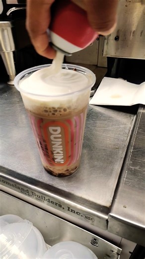 Dunkin Donuts Mocha Coffee Sweet Cold Foam @Dunkin-Donuts #mochacoffee #icedcoffee