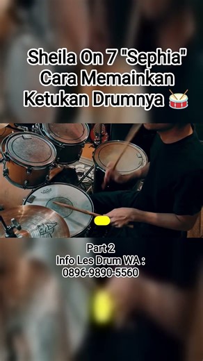 Sheila On 7 "Sephia" Cara Memainkan Ketukan Drumnya 🥁 Part 2 #belajardrum #drums #sheilaon7