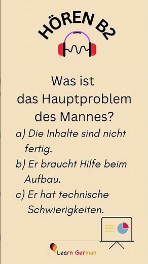 #06 B2 Hören üben | Practice Listening Skills in German B2 | Learn German | Goethe Zertifikat B2