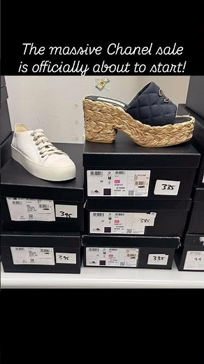 The massive Chanel sale is officially about to start! 🚨👠👗✨