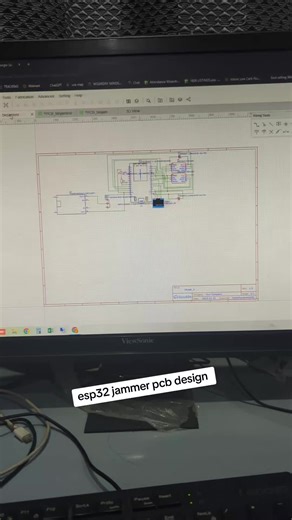 esp32 jammer pcb design #foryoupage #esp32project #hacker #arduino