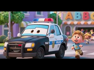 Police Car Paul’s ABC Chase | Learn Letters with Police Cars | Alphabet Song for Kids