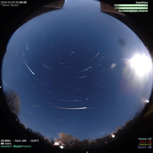 2026-04-24 [40 secs] [4K] Star Trails | Night Sky Light Painting | 40s