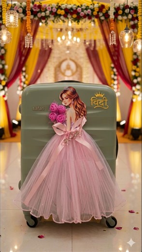 Boring Bag to Aesthetic Doll Decor #TrolleyBag #LuggageDecor #DollDIY #PinkAesthetic #TravelHacks