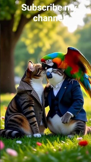 Odd Animal Friendships 🐱🦜🐶🐇🐒 | Funny Giant Animals Shorts