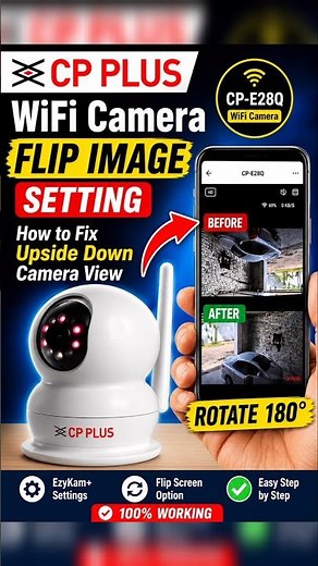 Cp plus wifi camera flip image | how to cp plus wifi camera flip image #shorts #Shortsfeed
